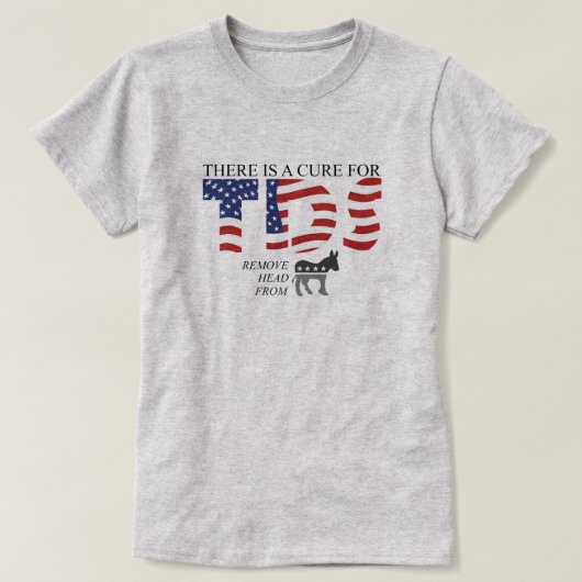 There's a Cure パロディ Tシャツ (デザイン正面)