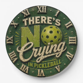 There's No Crying in Pickleball ペーパープレート