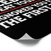 There's No Need To Repeat Yourself Funny Mom Dad J ポスター (角)