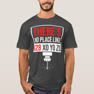 Theres No Place G28 X0 Y0 Z0 おもしろい CNCマシンスト Tシャツ