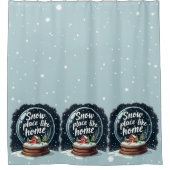 There's No Place Like Home - ホリデーの名言 シャワーカーテン (正面)