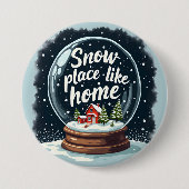 There's No Place Like Home - ホリデーの名言 缶バッジ (正面)