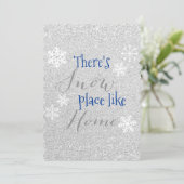 There's SNOW Place Like Home 冬の雪の結晶カード (スタンド正面)