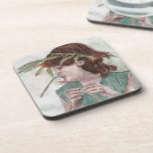 Theresa Hartman著リースの女の子 コースター (左側)