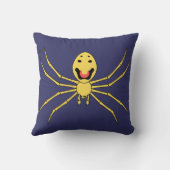 Theridionのgrallatorの別名幸せな顔のくも クッション (裏面)