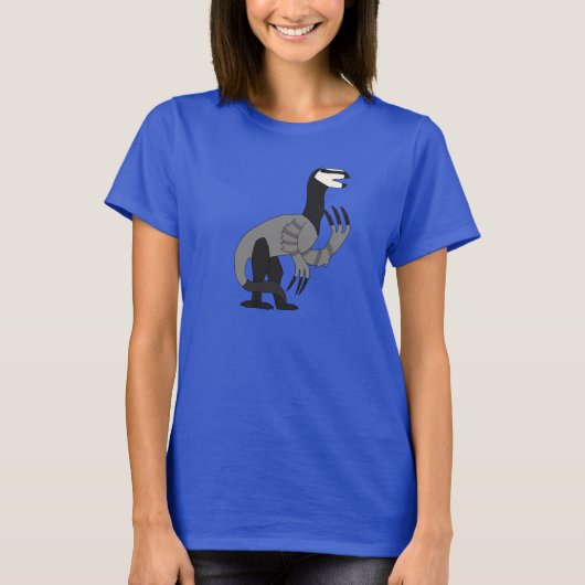 Therizinosaurus恐竜アート大人 tシャツ (正面)