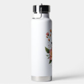 Thermal Bottle with Butterfly and Flowers ウォーターボトル (右面)