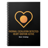 Thermal Escalation Detected Heart Ignition Active  ノートブック (正面)
