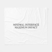 Thermal Recovery | Minimal Interface Technical  フリースブランケット (正面(横))