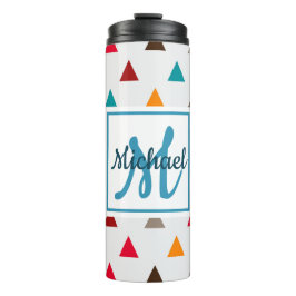 Thermal Tumbler – モノグラムパーソナライズされた三角形 タンブラー