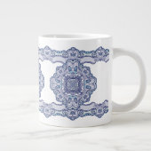 Thermal Tumbler blue China inspired ジャンボコーヒーマグカップ (右)