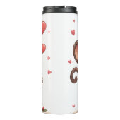 Thermal Tumbler Monkey Red Hearts タンブラー (裏面)