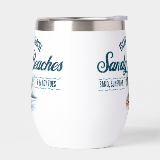 Thermal Tumbler - Sandy Beaches Collection (左面)