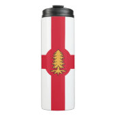 Thermal Tumbler with flag of Montreal, Canada タンブラー (正面)