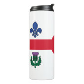 Thermal Tumbler with flag of Montreal, Canada タンブラー (回転左)