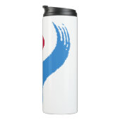 Thermal Tumbler with flag of Seoul, South Korea タンブラー (回転右)