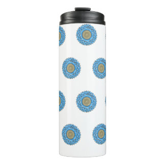 Thermal Tumbler with hand- drawn mandala design タンブラー
