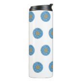 Thermal Tumbler with hand- drawn mandala design タンブラー (回転左)