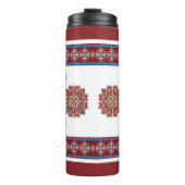 THERMAL TUMBLER with nacional patternsセルビア タンブラー (正面)
