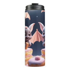  Thermal Tumblers - Sweet & Spooky Bat Bakery Art  タンブラー