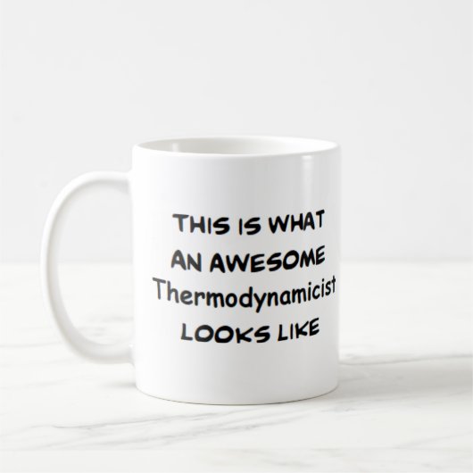 thermodynamicist, awesome コーヒーマグカップ (左)