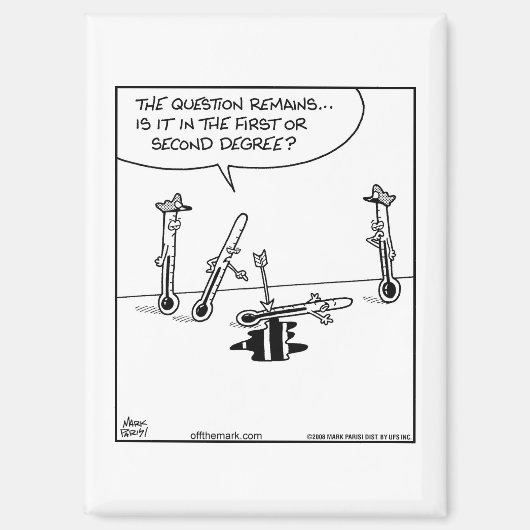 Thermometer Murder 1st or 2nd degree マグネット (正面)