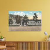 Thermopolis, WY – ビッグホーンバスハウスのビュー キャンバスプリント (インサイチュ (リビング))