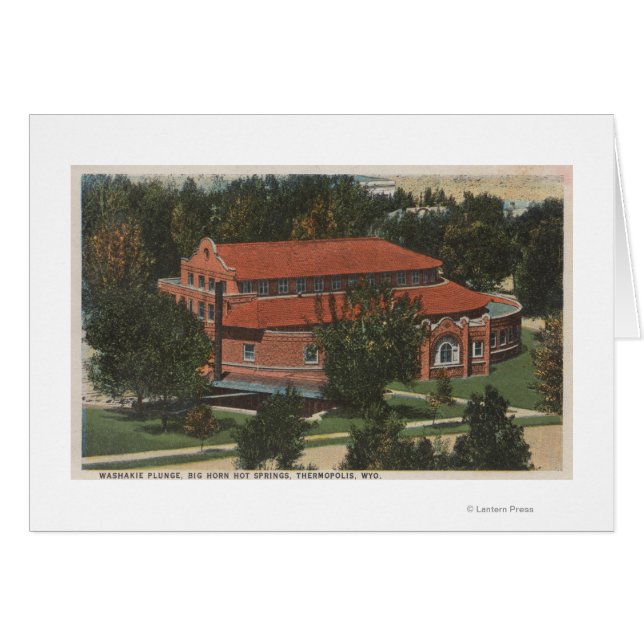 Thermopolis, WY – ワシャキープランジのビュー (正面横)
