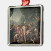 Thermopylae、480のLeonidas紀元前に、1814年 メタルオーナメント (左)