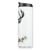 Thermosbecher mit Hirsch-Motiv タンブラー (回転右)