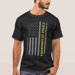 Thermostat Police Us Flag Distressed Funny Dad Jok Tシャツ<br><div class="desc">Thermostat Police Us Flag Distressed Funny Dad Joke T-Shirt</div>