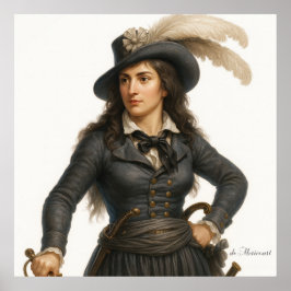 Theroigne de Mericourt - French Revolution Print ポスター