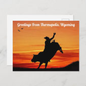 Therompolis, Wyoming Rodeoポストカードからの挨拶 ポストカード (正面/裏面)