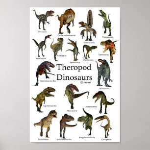 Theropod Dinosaurs ポスター