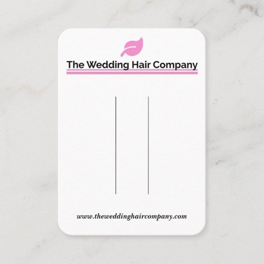 The's 結婚 Hair Company Business Card 名刺 (正面)