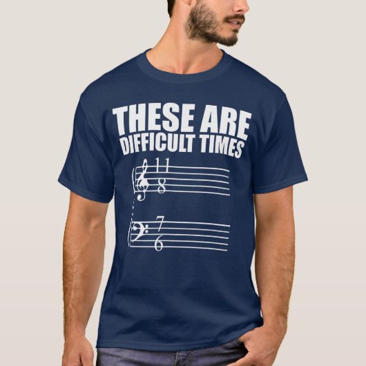These are Difficultimes Pun Gift for Musicians ret Tシャツ (正面)