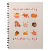 These Are Few Of My Favorite Things ノートブック (正面)