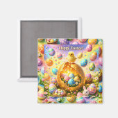 These are magnets, Easter magical chick and bunny マグネット (正面/裏面)
