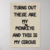 These Are My Monkeys This Is My Circus Poster ポスター (正面)