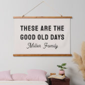These Are the Good Old Days Personalized Name 吊り下げ型タペストリー (寝室)