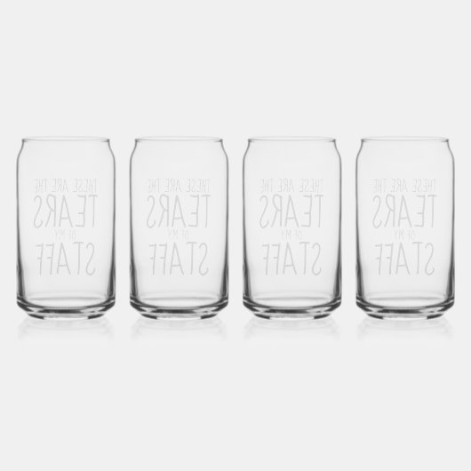 These Are The Tears Of My Staff ガラス缶 (正面)