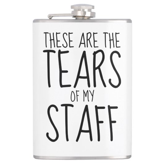These Are The Tears Of My Staff フラスク (正面)