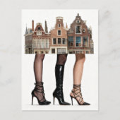 These Houses Have Legs Collage ポストカード (正面)