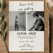 These Kids Are Getting Married Child Photo Wedding 招待状