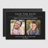 These Kids are Getting Married Childhood Photos  マグネット招待状 (正面/裏面)