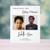 These Kids Are Getting Married Rehearsal Dinner アクリルサイン (ニュートラル)