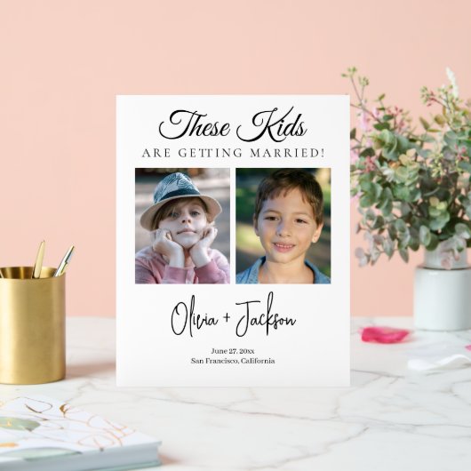 These Kids Are Getting Married Rehearsal Dinner アクリルサイン (ウェディング)