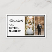 These Kids Are Getting Married & Rehearsal Dinner エンクロージャーカード (正面)