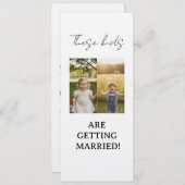 These Kids Are Getting Married Sign These Kids Are 招待状 (正面/裏面)