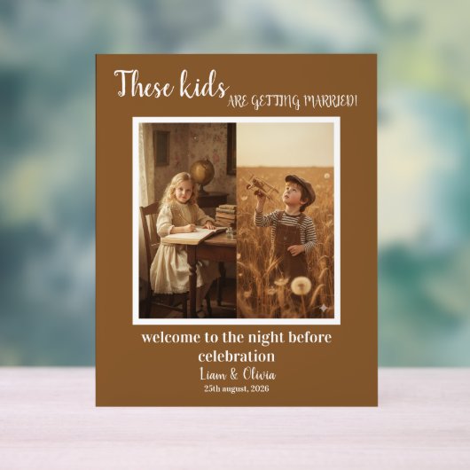 These Kids Are Getting Married The Night Before アクリルサイン (ニュートラル)